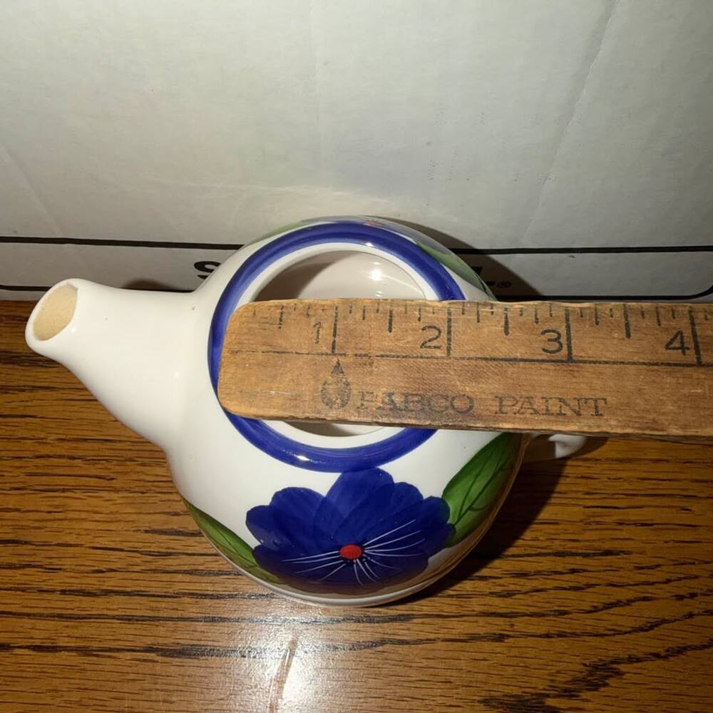 Ceramic Tea For One Set Blue Floral - Picture 10 of 10